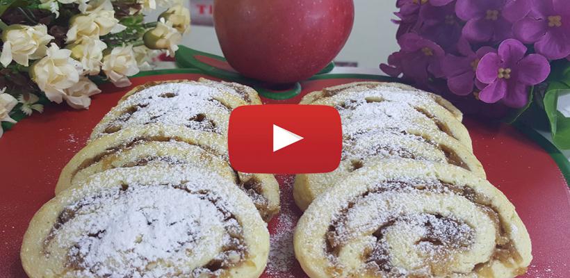 8 Kişilik Elmalı Rulo Kurabiye Tarifi ve Malzemeleri