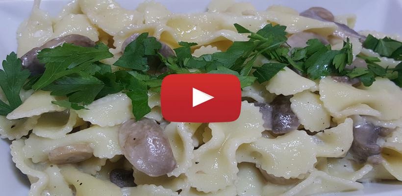 Kremalı Mantarlı Makarna Tarifi ve Malzemeleri