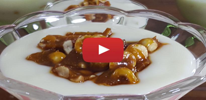 Krokanlı Muhallebi Tarifi ve Malzemeleri