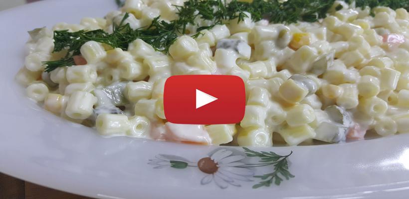 8 Kişilik Makarna Salatası Tarifi ve Malzemeleri