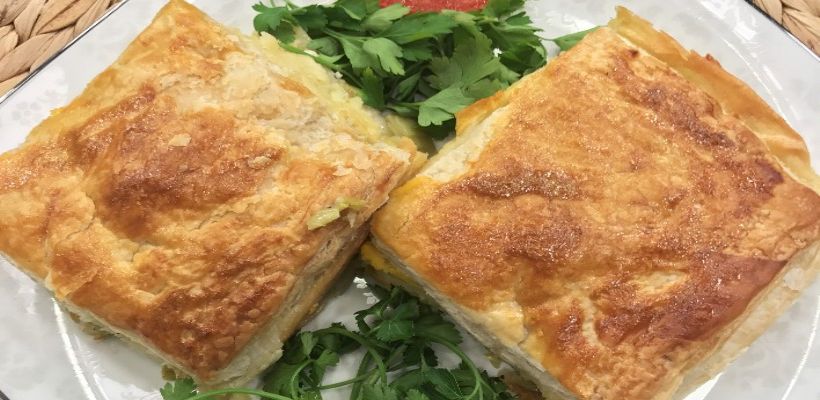8 Kişilik Milföylü Pırasalı Börek Tarifi ve Malzemeleri