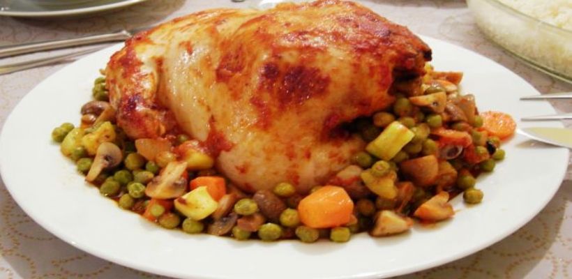 8 Kişilik Sebzeli Tavuk Dolması Tarifi ve Malzemeleri