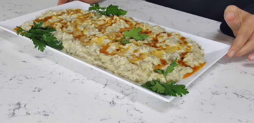 8 Kişilik Yoğurtlu Patlıcan Salatası Tarifi ve Malzemeleri